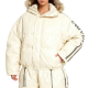 Cream Satin Quilted Hooded Puffer Set