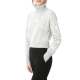 Heathered Gray Snowflake Print Turtleneck Crop Sweater